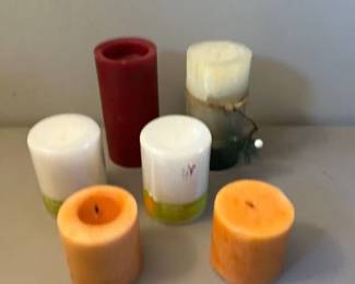 Candles some real some battery operated