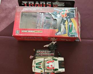 Vintage 80s era Transformer toy.