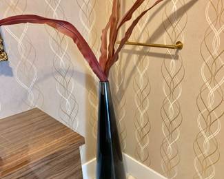 $195 - Large glass floor vase #2 - 39" H, 9" diam