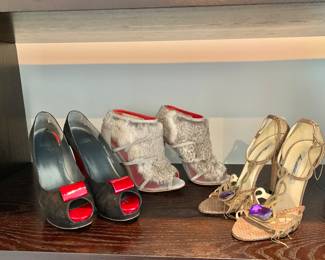 $25 ea - Designer shoes Approx size 9 Barbara Bui, Charles Jourdan , Brian Atwood 