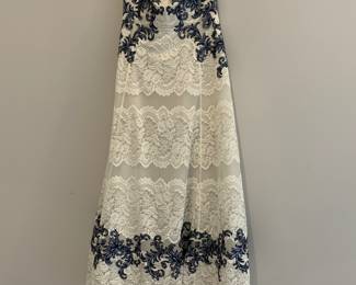 $275 - Marchesa Notti strapless lace and sequin ballgown Size 10 