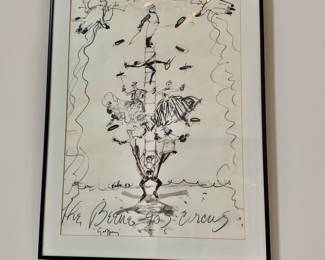 $120 - "90's Circus" print - 22.25" H x 16.25" W