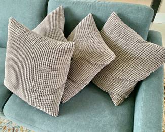 $100 - Set of 4 down pillows - each 19" x 19"
