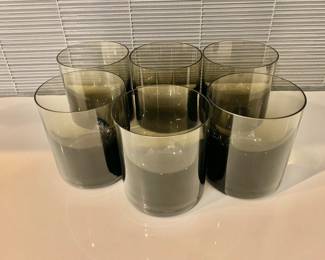 $120 - Set of 6 Moser double old fashioned glasses  - each 4" H, 3.5" diam