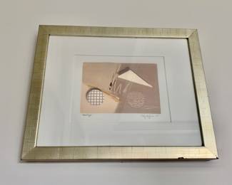 $120 - Clay Huffman "Monotype" - 12.5" H x 15.5" W