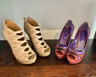 $40 ea - Elie Tahari , Sergio Rossi - Approx size 9