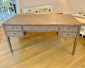 $495 - Crate & Barrel Morris Writing Desk (made with recycled wood) - 30.5" H, 60" W, 30" D