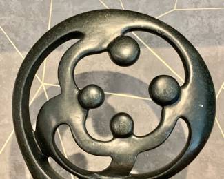 $50 - Circle of Love soapstone art - 12" H, 11.5" W