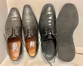 $50 ea - Italy Moreschi and Zegna men's shoes size 10-10.5
