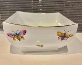 $40 - Herend butterfly bowl 2.5” H by 51/4 “W