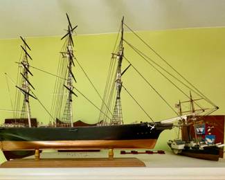 Antique model ship