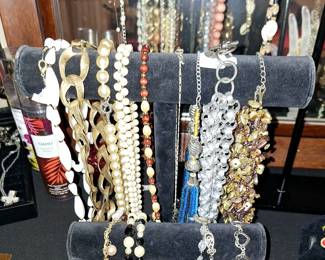 We have a table full of jewelry!
