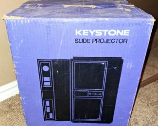 Keystone slide projector
