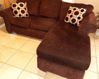 Deep, purple matching couch