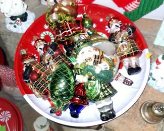 We have lots of Christmas ornaments, some of them are vintage!