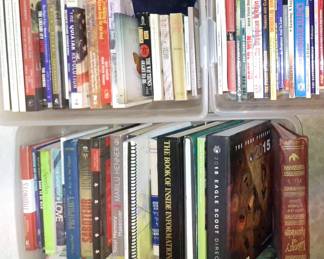 There are a lot of interesting books at the sale!