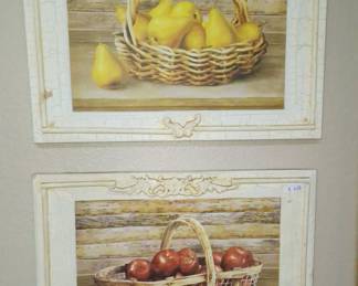 We have several pieces of wall art.