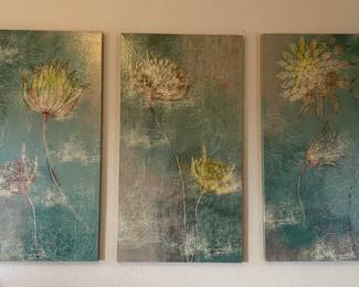 tryptic lotus flowers