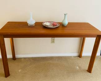 teak console