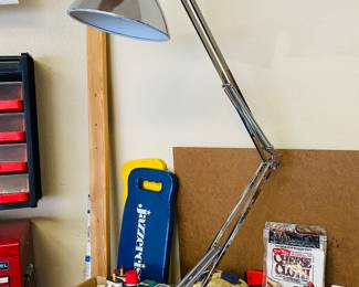 mid century chrome lamp