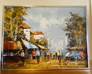 original mid century oil