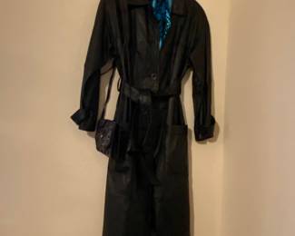 leather trench