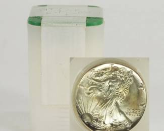 38 20 $1 1987 Walking Liberty Silver Dollars UNC