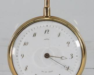 81 French 14K Gold Repeater Lepine Pocket Watch