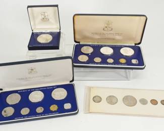 60 4pc. Philippines Canada Silver Coin Proof Sets