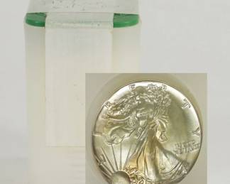 44 20 $1 1987 Walking Liberty Silver Dollars UNC