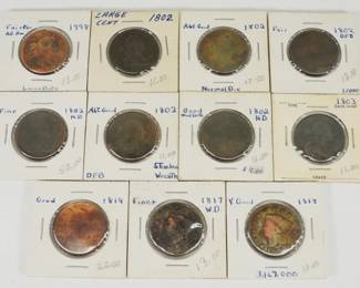 41 11pc. 1798-1818 Large Cent Coin Collection