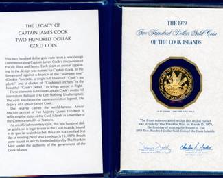 13 1979 The Cook Islands $200 Gold Proof Coin