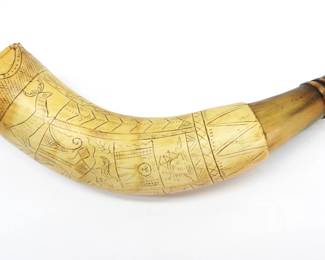 11. King George's War-era New England Powder Horn