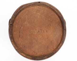 1. Continental Army Staved Canteen Marked "U:STATES"