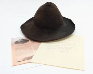 65. Confederate Beehive Slouch Hat From Gettysburg