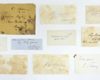 91. Ten Civil War-era Autographs
