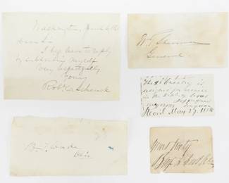 35. Five Civil War-era Autographs