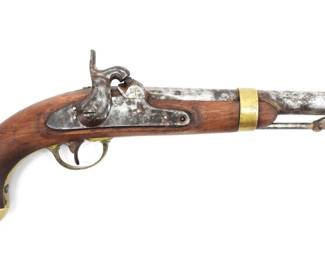 62. U.S. Model 1842 Percussion Pistol
