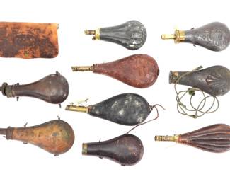 55. Group of Powder and Shot Flasks