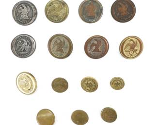 25. Early U.S. Militia Buttons