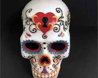 Day of The Dead Skull Statue 