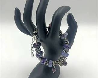 Amethyst Charm Bracelet 