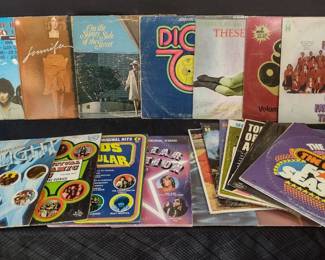 Twenty four vinyl records
