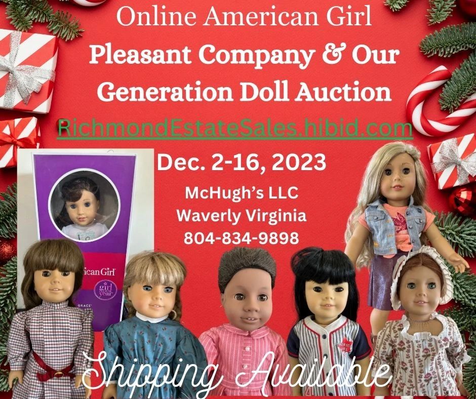 McHugh's ONLINE American Girl Pleasant Company... starts on 12/7/2023