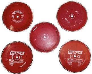 Five 10Inch Diablo Blades