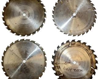 Four Ten Inch Saw Blades