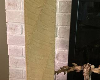 Statue Head, Tete Le Femme by Modigliani - This is an Approved Reproduction of the actual Statue that is located at the Louvre in Paris, weighs about 32 lbs, has some damage - $625