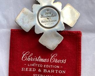 Vintage Sterling Silver Collectors Christmas Ornaments ranging $50-75. Gotham, Reed & Barton, Topazio. 