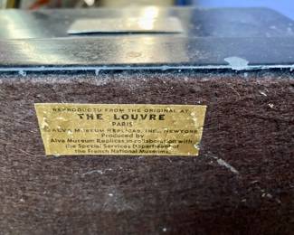 Statue Head, Tete Le Femme by Modigliani - This is an Approved Reproduction of the actual Statue that is located at the Louvre in Paris, weighs about 32 lbs, has some damage - $625