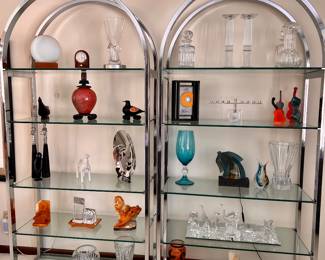 Vintage Stainless Shelving Units (Set of 2), some minor wear but overall nice condition, $850 for the Set, each 78" H x 38" W